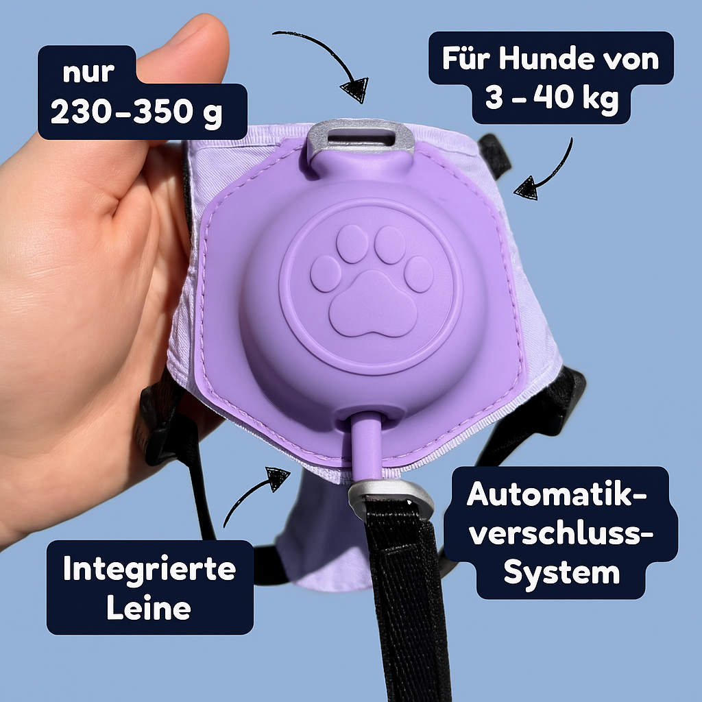 Anti-Zieh Hundegeschirr mit Leine