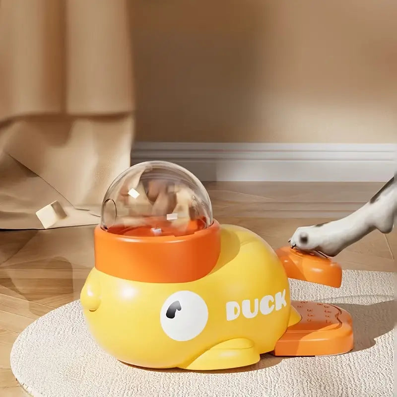 Knabber Ente - Interaktiver Spiel und Futterspender für Katzen
