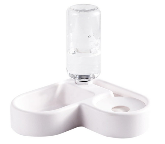 2-in-1 Eck Futter- und Wasserspender