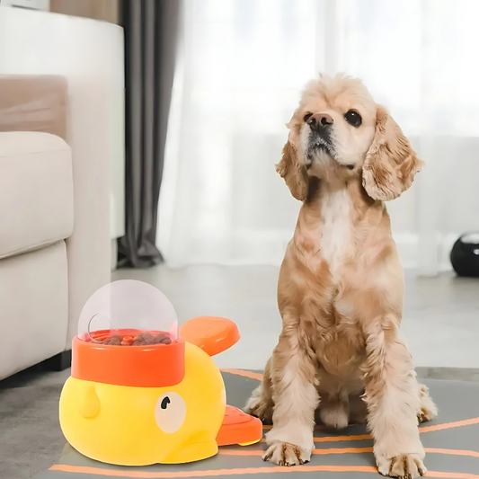Knabber Ente - Interaktiver Spiel und Futterspender für Hunde