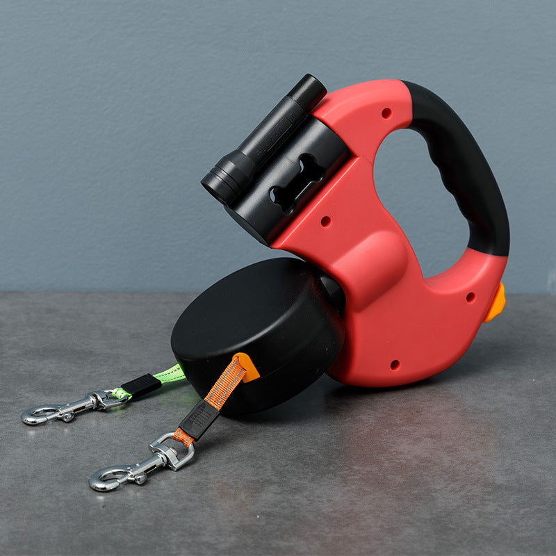 LeinenLuxe® DuoControl – Die smarte Doppelleine mit Anti-Wickel-Technik & LED-Sicherheit